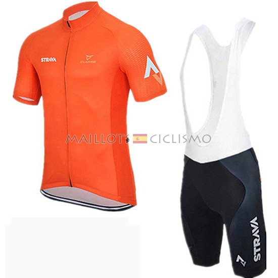 2019 Maillot Rally Tirantes Mangas Cortas Naranja